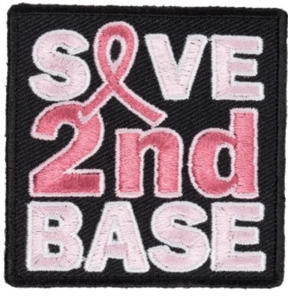 Ribbon Save 2nd Base Breast Cancer Patch